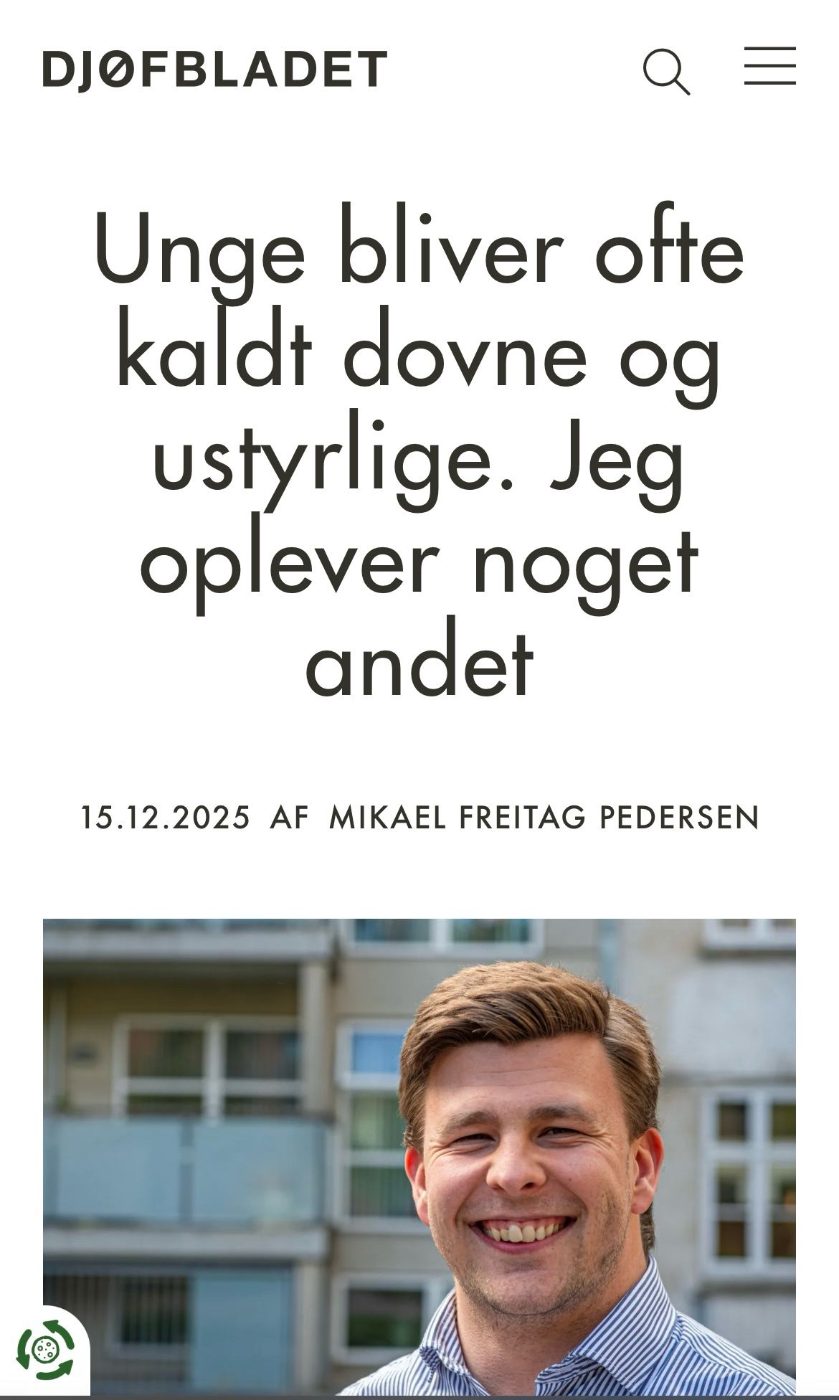Debatindlæg af Mikael Freitag Pedersen i Djøfbladet