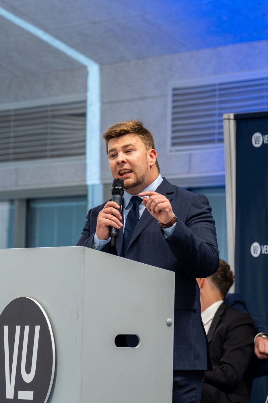 Mikael Freitag Pedersen på talerstolen